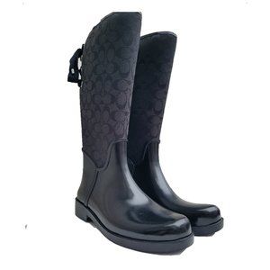 COACH Tristee Ribbon Rain Boot Size 11